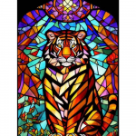 DIY T&auml;is&uuml;mmargune teemantmaal Ristpistes 3D armsa looma kodu stseen Art Deco arhitektuurne maal Teemantmaal 5D teemantmaaling Full Round 25X37.5CM