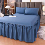 &Uuml;hev&auml;rviline voodiseelik &Uuml;hekohalise voodi kate Hulgim&uuml;&uuml;k Libisemiskindel madratsikaitse 1,2M/1,5M/1,8M/2M (Ilma padjap&uuml;&uuml;rita) 1PC 180x200cm skirt