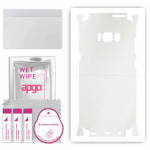 apgo Protective Skin Sticker for the back+sides compatible with Samsung Galaxy S8, Full Wrap Film, Foil, Vinyl - Pattern Matte Transparent