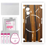 apgo Protective Skin Sticker for the back+sides compatible with Nothing Phone 2, Full Wrap Film, Foil, Vinyl - Pattern Tigerwood