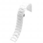 Keraamiline kellarihm 14mm 15 16 17 18 19 20 21mm 22mm kellarihm valge must rihm k&auml;ekelladele ei pleeki veekindel 18mm