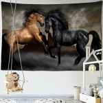 Pentium Hobune Prindiga Seinavaip 3D Digitaaltr&uuml;kk Vaip Kodukujundus Seinar&auml;tik Vaibad Riputatav Tekk Boheemlaslik Dekoratsioon 95x70CM