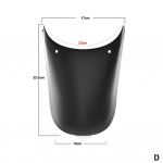 Universaalne mootorratta pikendaja pikendab esitiiba tagumist ja esiratta pikendust poritiiba pritsmekaitsega 4 suurust D