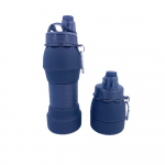 Tootja plaatinasilikoonist teleskoopiline veekeetja 600ml v&auml;lispordi veepudel Kaasaskantav kokkupandav kingitustass