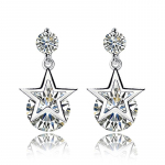 Naiste Korea mood allergiavastased 925 h&otilde;betatud, lihtsad rippuvad k&otilde;rvar&otilde;ngad, naiste k&otilde;rvade ehted, kingitused h&otilde;be