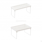 2PCS Bathroom Organizer Kitchen Utility Storage rack and shelf Divider Makeup
