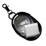 Laadimiskaabli hoiukott Tolmukindel veekindel l&auml;bipaistev andmeliini adapter K&otilde;rvaklapid Korraldaja v&auml;listingimustes reisimiseks lukuga k&otilde;va kott hoiukast must