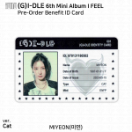 (G)I-DLE G-IDLE IDLE 6. minialbum I Feel Photocard Polaroid ID-kaart MIYEON Miyeon - ID Card (C)