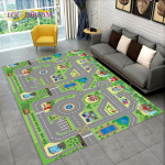 Laste m&auml;ngumatt maanteel simuleeritud linnaliikluse m&auml;ngutoa ala vaip, vaip kodu elutoa magamistoa diivan, laste libisemiskindel p&otilde;randamatt 60x90cm(23x35in)