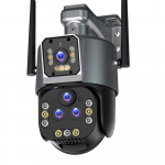 Ultra 16MP 8K WIFI PTZ IP-kaamera valve Turvalisus nelja objektiiviga kaamera 20x suumiga AI automaatse j&auml;lgimise video CCTV kaamera IPC360 avaleht Camera No Card