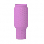 Silikoonist tassi vooder 40 oz termotopside jaoks Korduvkasutatav soojusisolatsioon Vastupidav toidukvaliteediga joogin&otilde;u tarvik &otilde;ues peo jaoks must