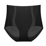 Suvised Ice Silk Alusp&uuml;ksid Naiste aluspesu Mulberry Silk Antibakteriaalne Crotch Hingavad kiiresti kuivavad k&otilde;rge v&ouml;&ouml;kohaga alusp&uuml;ksid M must