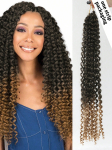 18-tollised Ocean Wave heegeldatud juuksed s&uuml;nteetilised s&uuml;gava laine keerdumisega heegeldatud punutud juuksepikendused Ombre Afro Curls Passion Twist juuksed 18inch