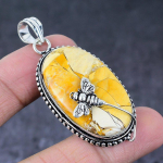Mookaite Gemstone Handmade 925 Sterling Silver Gift Jewelry Pendant 2.25 c0y48