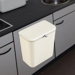 Rippuv pr&uuml;gikast K&ouml;&ouml;gi kompostikast kaanega Pr&uuml;gikast &Otilde;huke kitsas J&auml;&auml;tmekorv 12L gray