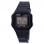 Casio Classic Illuminator kronograafi alarm W-217H-9AV W217H-9AV meeste k&auml;ekell must