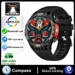 2024. aasta Compass meeste nutikell v&auml;listaskulamp Sport IP68 veekindel nutikell, 450 mAh suur aku Bluetooth k&otilde;ne nutikellad