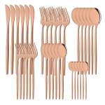 Rose Gold roostevabast terasest s&ouml;&ouml;giriistade komplekt K&ouml;&ouml;gi s&ouml;&ouml;giriistade komplekt Peegel Poleeritud lauan&otilde;ude komplekt Noad Kahvlid Lusikad &Otilde;htus&ouml;&ouml;gikomplekt 36pcs