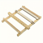 1 komplekt Puidust kangastelgede komplekt &ndash; DIY k&auml;sitsi kootud gobel&auml;&auml;nplaat koos v&auml;ikese k&auml;sit&ouml;&ouml;komplektiga moedisaineritele ja kavalatele algajatele &ndash; h&otilde;lpsasti kasutatav kaasaskantav 1pc