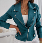 Naiste mantlid Slim Office Lady elegantsed bleiserid kevadised naiste jakid &uuml;hev&auml;rviline l&uuml;hike disain lukuga pikkade varrukatega mantel pluss suurus XS