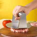 Roostevabast terasest purustatud burgeripressid hamburgeri p&auml;tsikesed lihamasser &uuml;mmargune lihapressivorm delikatessiliha jaoks K&ouml;&ouml;gitarvikud h&otilde;be