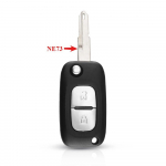 2/3 nupuga kaugjuhtimispuldiga klapitav auto v&otilde;tme&uuml;mbrise puldi kate Renault Clio Megane Kangoo 2 Modus VA2 teraga autotarvikutele