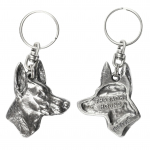Pharaoh Hound, Kelb tal-Fenek - Silver-plated pendant with a dog in a decorative box, handbag decoration, backpack pendant by Art-Dog brand