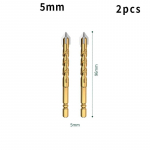 Plaadide puurimine puur, klaastsement betoon metallmarmor, spetsiaalne k&otilde;rge k&otilde;vadusega nelja servaga sulamist puur, kuivpuurimine 5-12 mm 5mm-2pc