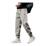 Talvise s&uuml;gise meeste spordip&uuml;ksid lahtised pingutusn&ouml;&ouml;riga elastsed v&ouml;&ouml;kohad paksud pl&uuml;&uuml;sist taskud M hall