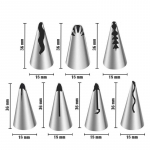 7 tk/komplekt Pulmad Vene D&uuml;&uuml;sid Saia Puffseelik Glasuurimistorud Saia Kaunistamise Otsikud Kook Koogikesi Kaunistamise T&ouml;&ouml;riistad