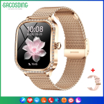 SACOSDING naiste luksuslik nutikell Diamond Women 1,75-tolline Bluetoothi ​​k&otilde;ne AI h&auml;&auml;l tervisemonitor Fitness Tracker