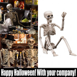 Halloween Horror Helendav Skeleton Skeleton Bar KTV stseeni ripats Dekoratsioon One Size