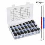 Nitriilkummi O-r&otilde;ngaste kombinatsioonikomplekt 250 t&uuml;kki 10 suurust autot&ouml;&ouml;stusele, mehaanilistele torudele, remondiks 1200pcs a box (single O-ring) must