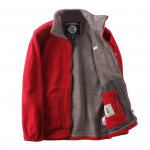 Meeste mantel, pikkade varrukatega kahepoolne taskutega polaarfliismantel XL must