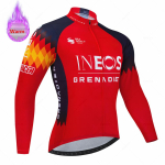 Ineos Talvine Termofliisist Rattariietus Meestele Jersey &Uuml;likond V&auml;li-Jalgrattariietus Traksip&uuml;kste Komplekt Ropa Maillot Ciclismo Hombre XS