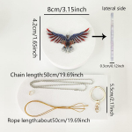 American Flag Eagle auto v&otilde;tmehoidja ripats &ndash; loominguline kingitus ja kotikaunistus mitmev&auml;rviline