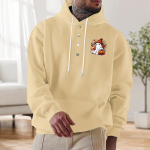 Kapuutsiga sporditreeningkost&uuml;&uuml;m Unisex jooksuriided pikkade varrukatega pullover Pusad Pusa XXXL valge