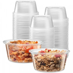 50 tk tarretistopsid, v&auml;ikesed kaanega plastmahutid, salatikastmen&otilde;u, kastmetopsid, maitseainetopsid l&otilde;unas&ouml;&ouml;giks, pidu liikvel olles, reisimine 300ml -50pc with lid