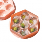 J&auml;&auml;kandik praktiline toiduklass 2 v&auml;rvid j&auml;&auml;kandik viski kokteil j&auml;&auml;kuubiku vorm j&auml;&auml;kuubiku vorm k&ouml;&ouml;gin&otilde;ud Round roosa