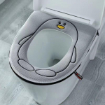 Armas Penguin WC-istme kattepadi k&auml;epidemega t&otilde;mblukuga, pestav ja korduvkasutatav tualettruumi istmepadi lilla