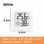Mini LCD digitaalne termomeeter h&uuml;gromeeter siseruumide v&auml;listemperatuuri kodu h&uuml;dromeetri n&auml;idiku anduri temperatuuri niiskusm&otilde;&otilde;turi t&ouml;&ouml;riist valge