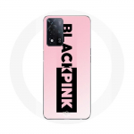 Coque Maniacase pour Oppo A93s 5G Blackpink logo rose et noir