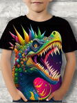 Lasteriided Poiste T-s&auml;rk L&uuml;hikeste varrukatega Laste T-s&auml;rk 3D Dinosauruste Prindiga Vabaajar&otilde;ivad Lastele Suveriided T&uuml;drukute Riided Topid Tee 120
