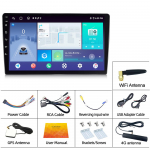 9-tolline autoraadio universaalne multimeediumipleier, 8-tuumaline Carplay Android Auto 4G stereo 2 diniga Androidi peaseade 8-core 2GB+32GB