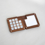 Mini puidust v&auml;rvi t&uuml;hja karbi palett Kaasaskantav akvarell reisiv&auml;rvi kandik akr&uuml;&uuml;l&otilde;li joonistust&ouml;&ouml;riist, kingitus kooli kunstitarbed tumepruun v&auml;rv