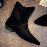 Terava Ninaga pahkluusaapad Naiste Korterid Suede Kingad Naine Talv 2025 Trend Mood Goth Retro Gladiator Chelsea Lumekingad Botas De Mujer 35