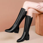 Moodsad Talvised Naiste Saapad 2024 Uued Moodsad Naiste P&otilde;lvesaapad Moodsad Veekindlad K&otilde;rge Kontsaga Kingad Mugava J&auml;meda Kontsaga Pikad Saapad 36 must