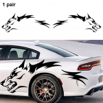 Hundi Graafika Auto Kere Kleebised Dekaalid Auto Kere Kleebised Vin&uuml;&uuml;l Isekleepuv K&uuml;lgriba Dekaal Lahedad Kleebised Jeepile Pikapile Maasturile must