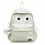 Cartoon kerge seljakott naiste suure mahutavusega seljakott, velvetist &otilde;pilase koolikott valge