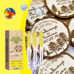 P&uuml;rograafia pliiats puidust p&uuml;rograafia pliiats p&otilde;leva efektiga pliiats puidu marker kunsti marker p&uuml;rograafia pliiats 1,5 ml